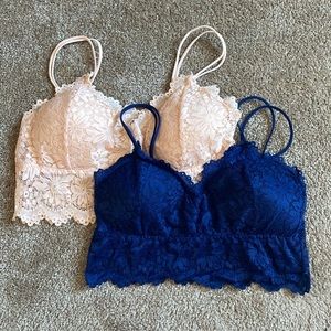 Lacy Bralette, set of 2